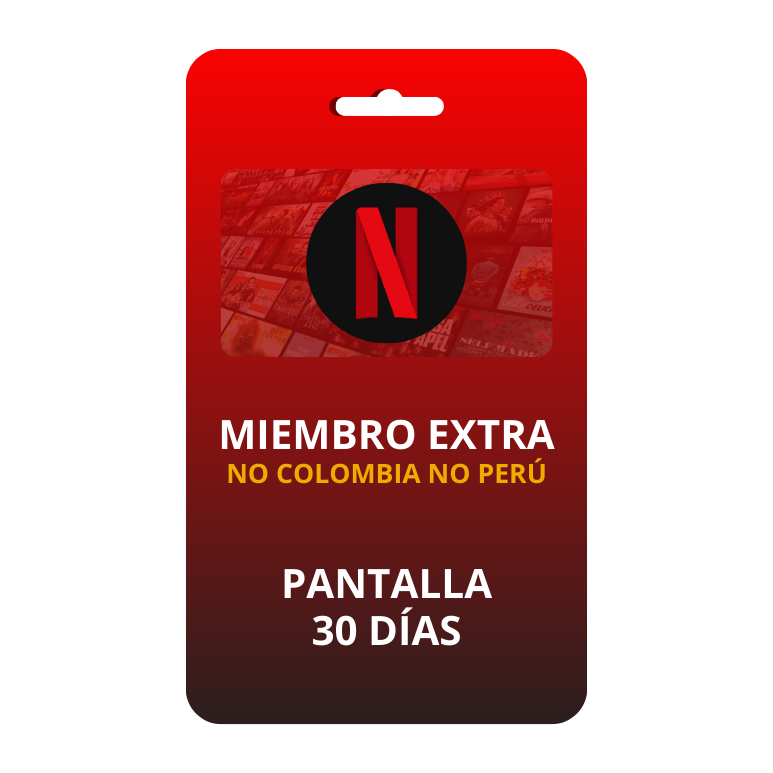 Netflix miembro extra (no col no per)